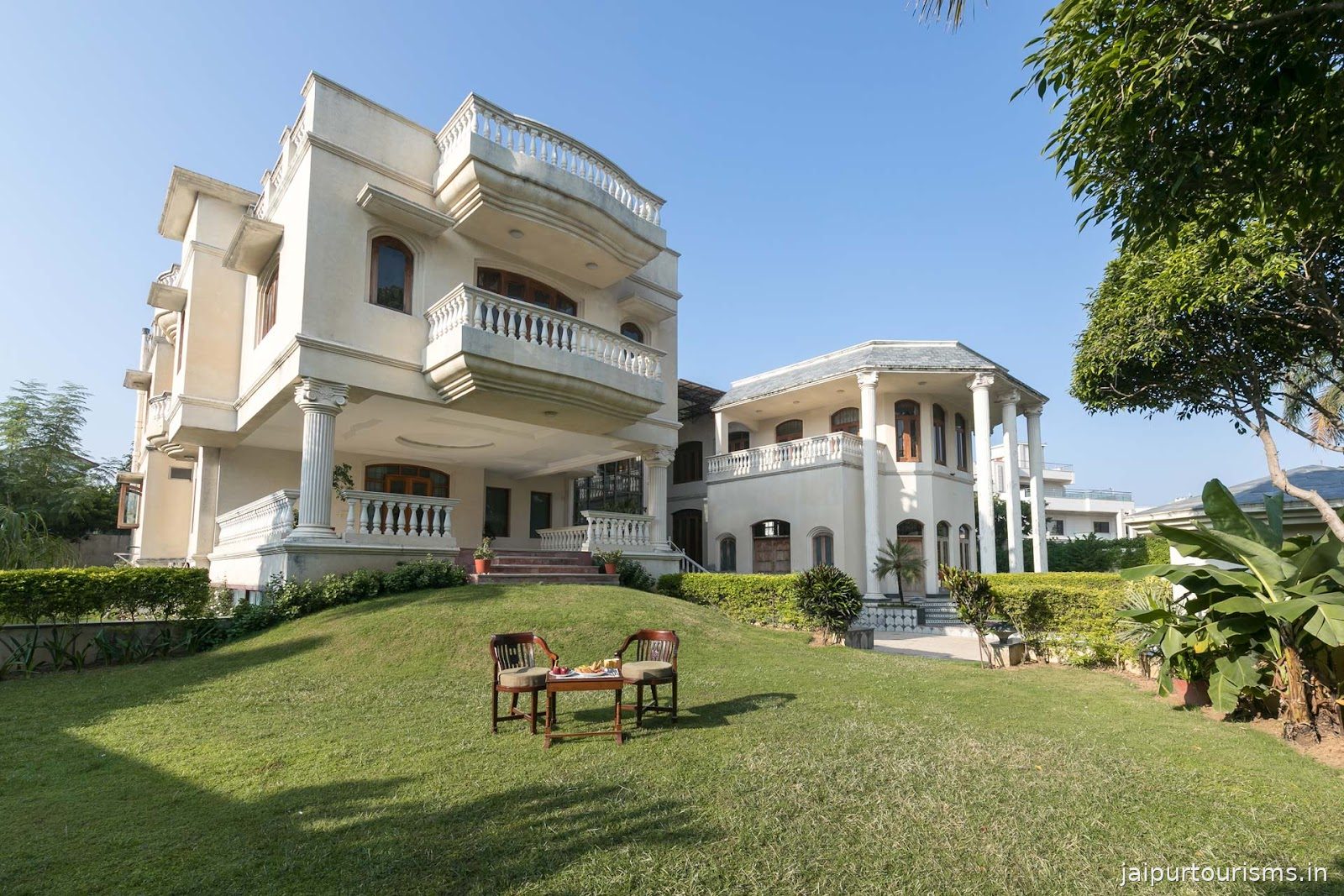 StayVista at Krishnalaya Mansion | Private Villa with Pool in Jaipur